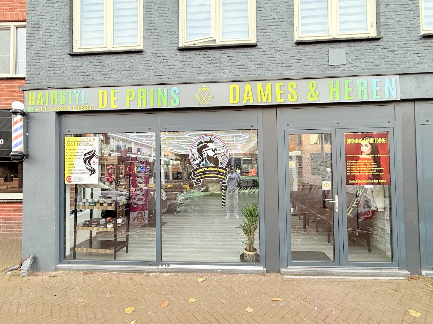 De zaak van Hairstyling de Prins aan de Oude Bredaseweg
